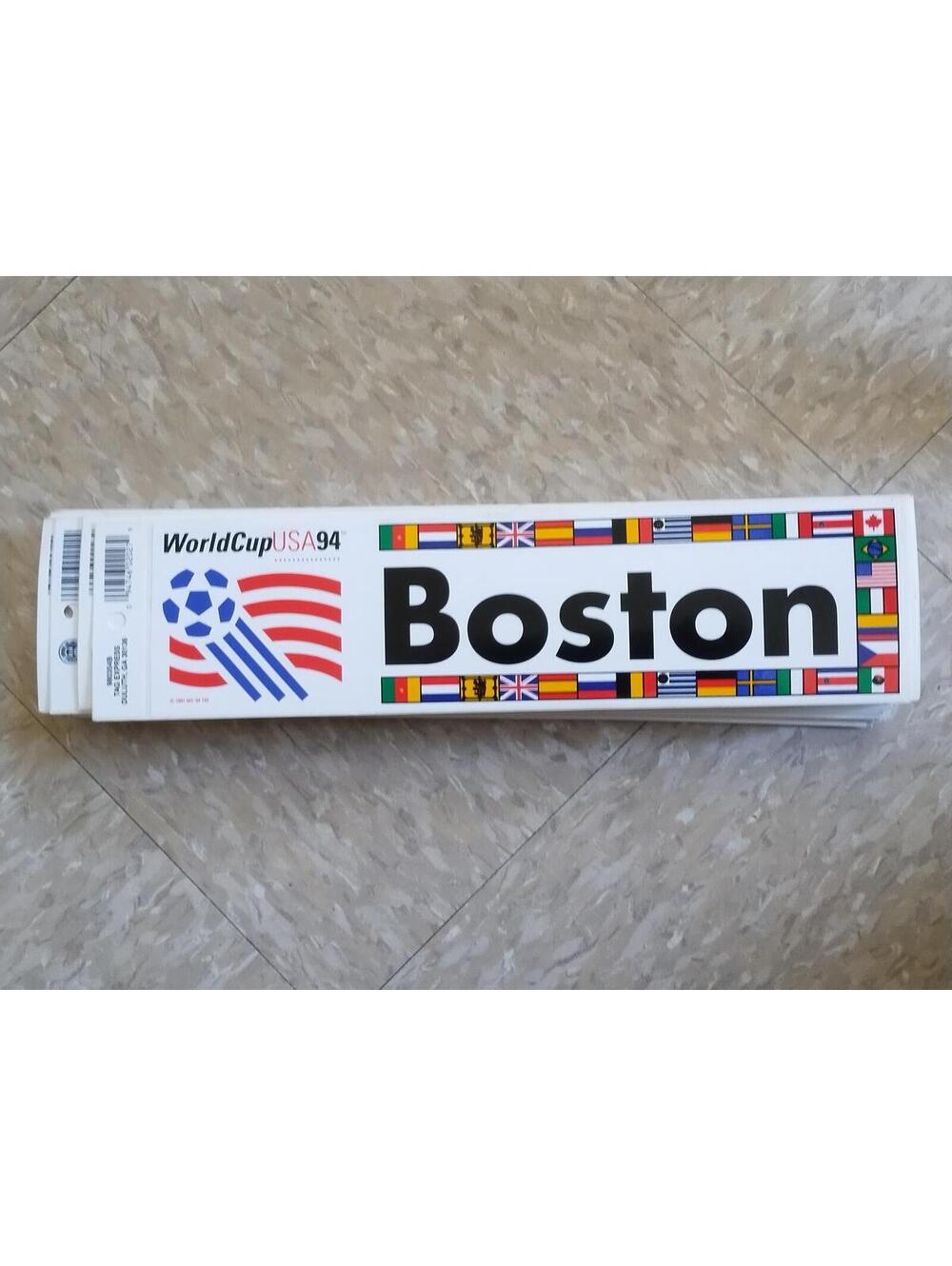1994 world‎ cup USA Boston car bumper sticker